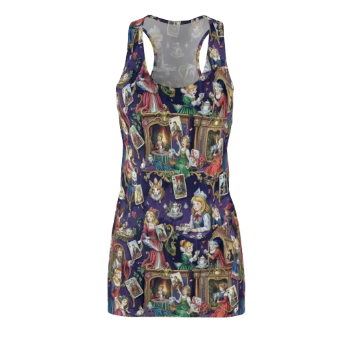 Wonderland Tableau on a Racerback Dress