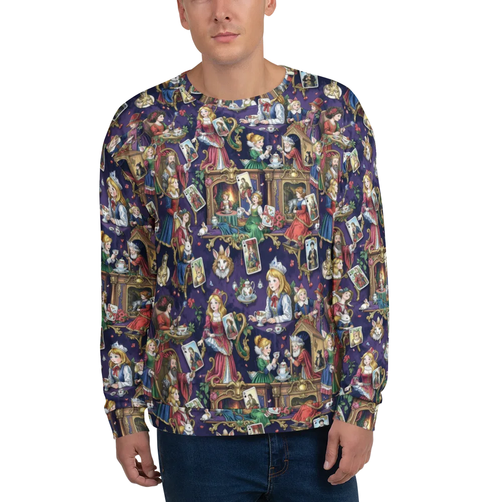 Wonderland Tableau on Sweatshirt — Front