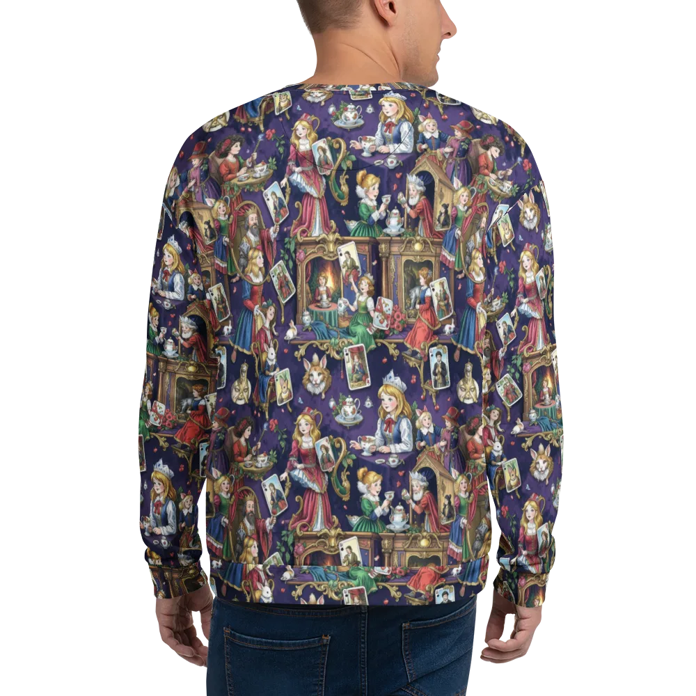 Wonderland Tableau on Sweatshirt — Back