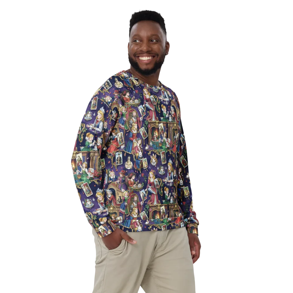 Wonderland Tableau on Sweatshirt — Front