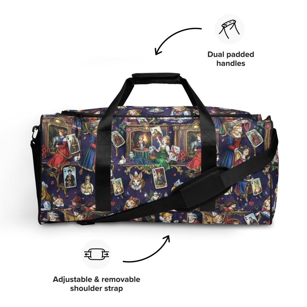 Wonderland Tableau on Duffle Bag — Front