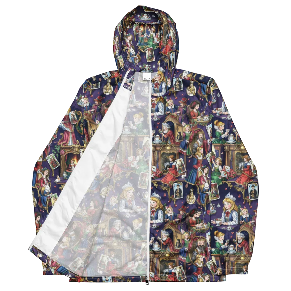 Wonderland Tableau on Men's Windbreaker — Front