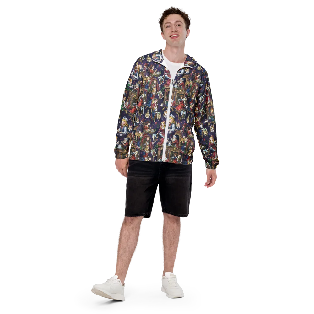 Wonderland Tableau on Men's Windbreaker — Front