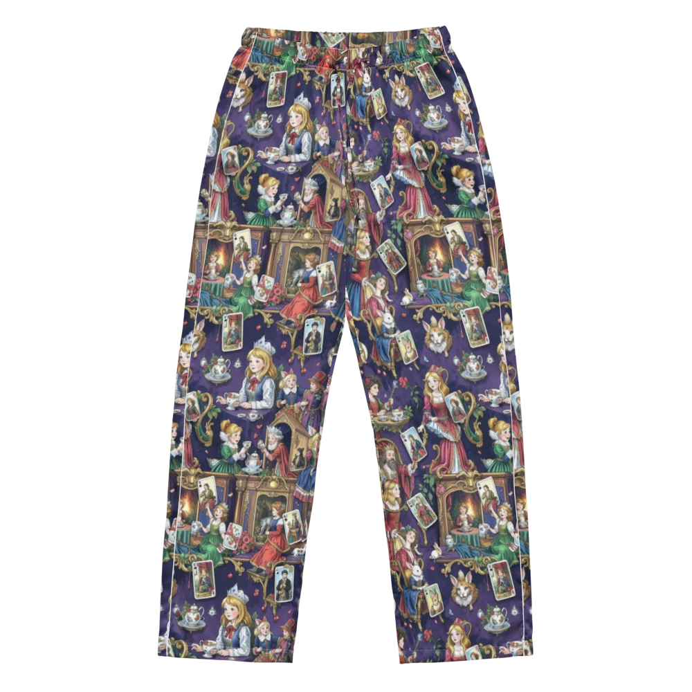 Wonderland Tableau on Women's Pajama Pants — Front