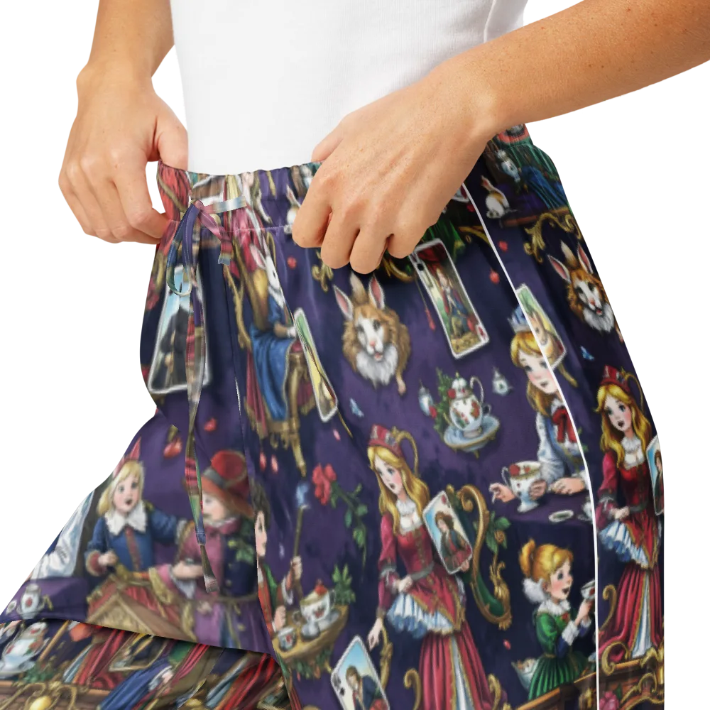 Wonderland Tableau on Women's Pajama Pants — Product details