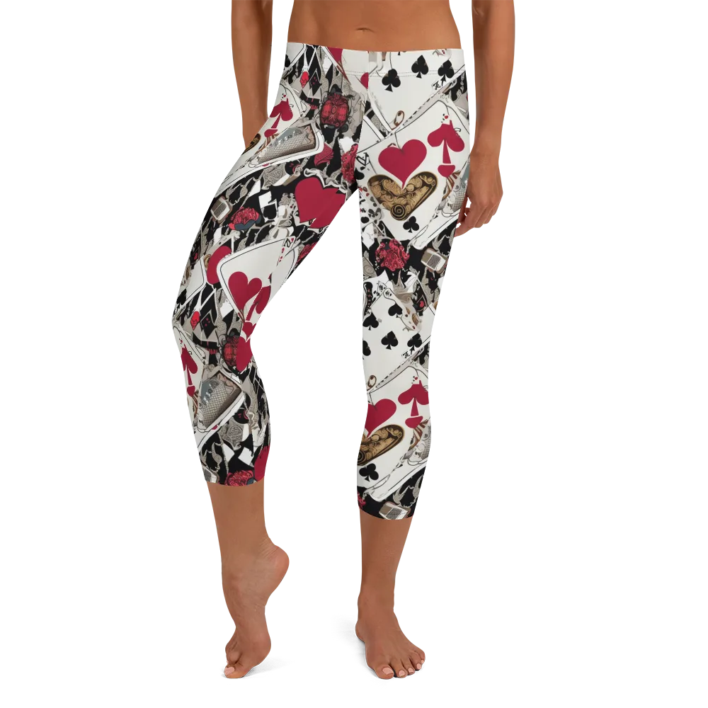 Velvet Gambit on Capri Leggings — Front