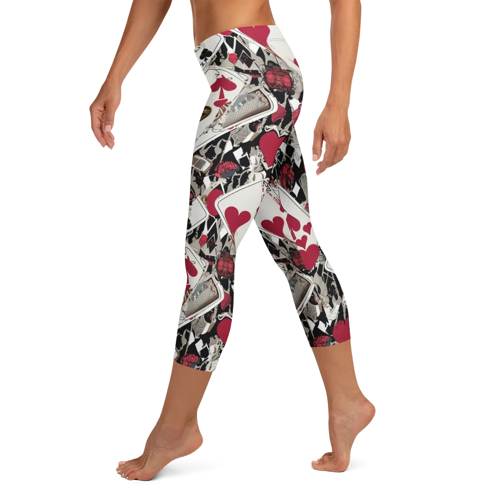 Velvet Gambit on Capri Leggings — Left
