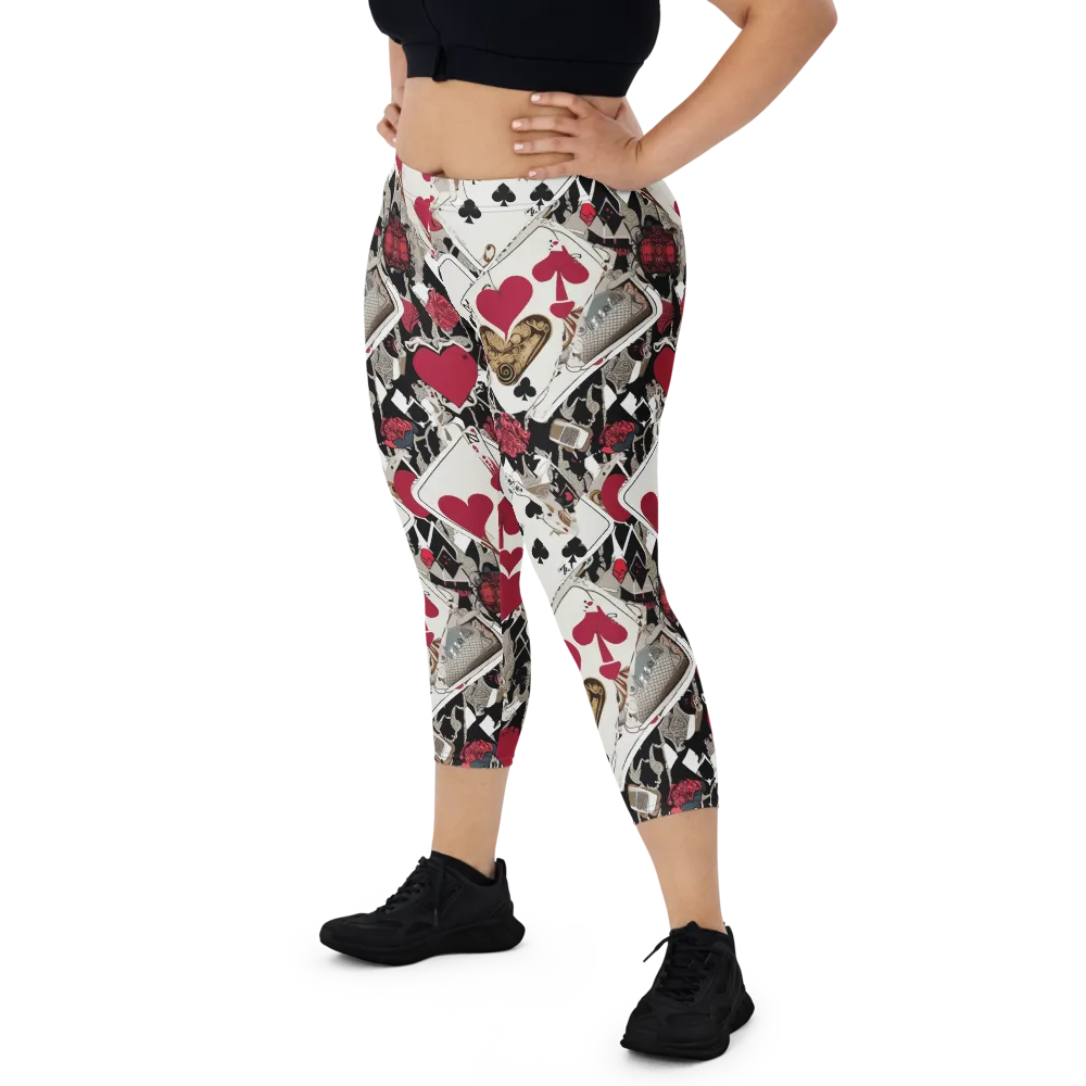 Velvet Gambit on Capri Leggings — Front