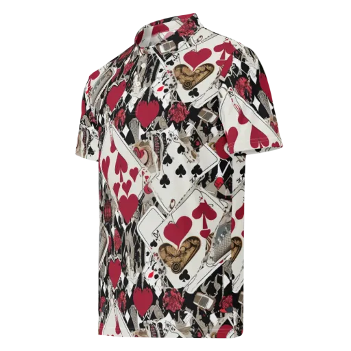 Velvet Gambit on a Men's Slim Fit Polo Shirt