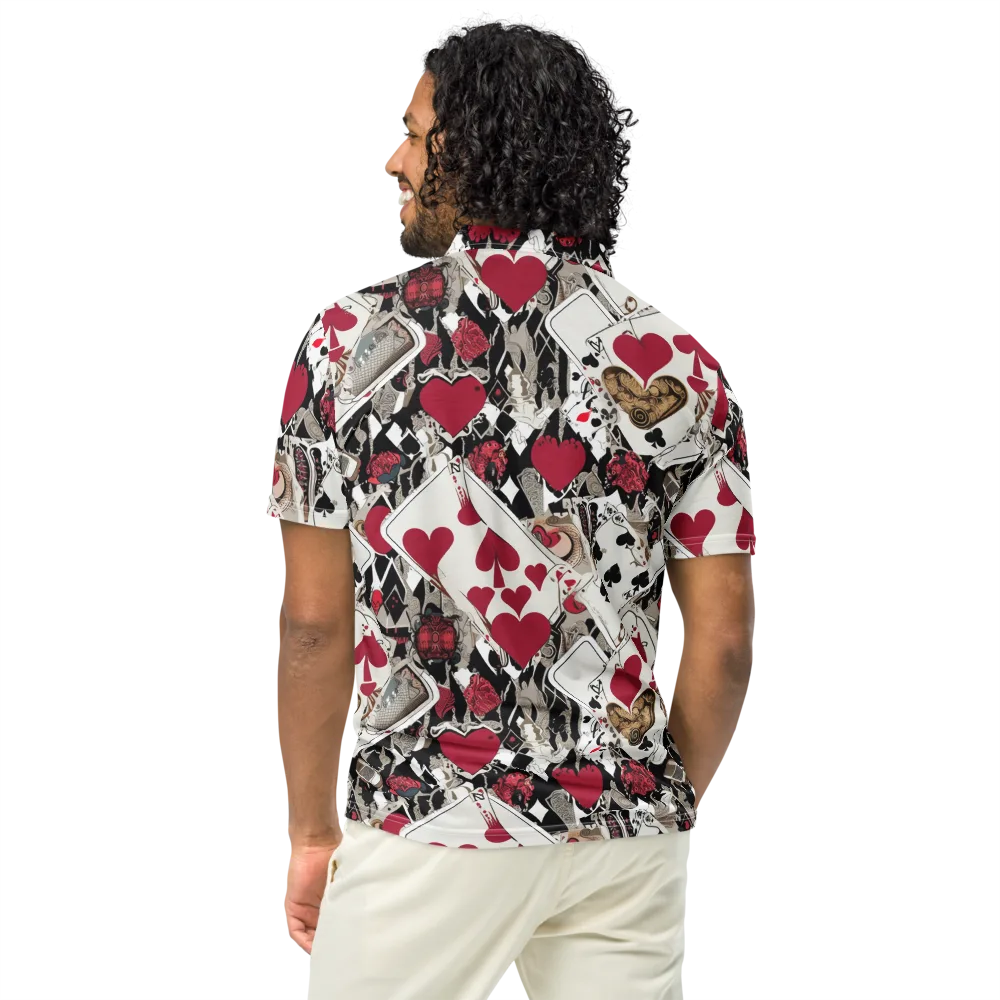 Velvet Gambit on Men's Slim Fit Polo Shirt — Back