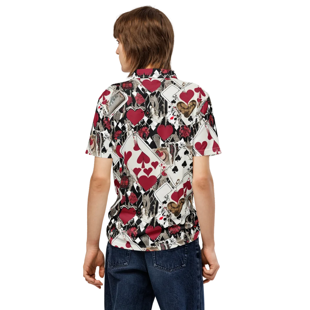 Velvet Gambit on Men's Slim Fit Polo Shirt — Back