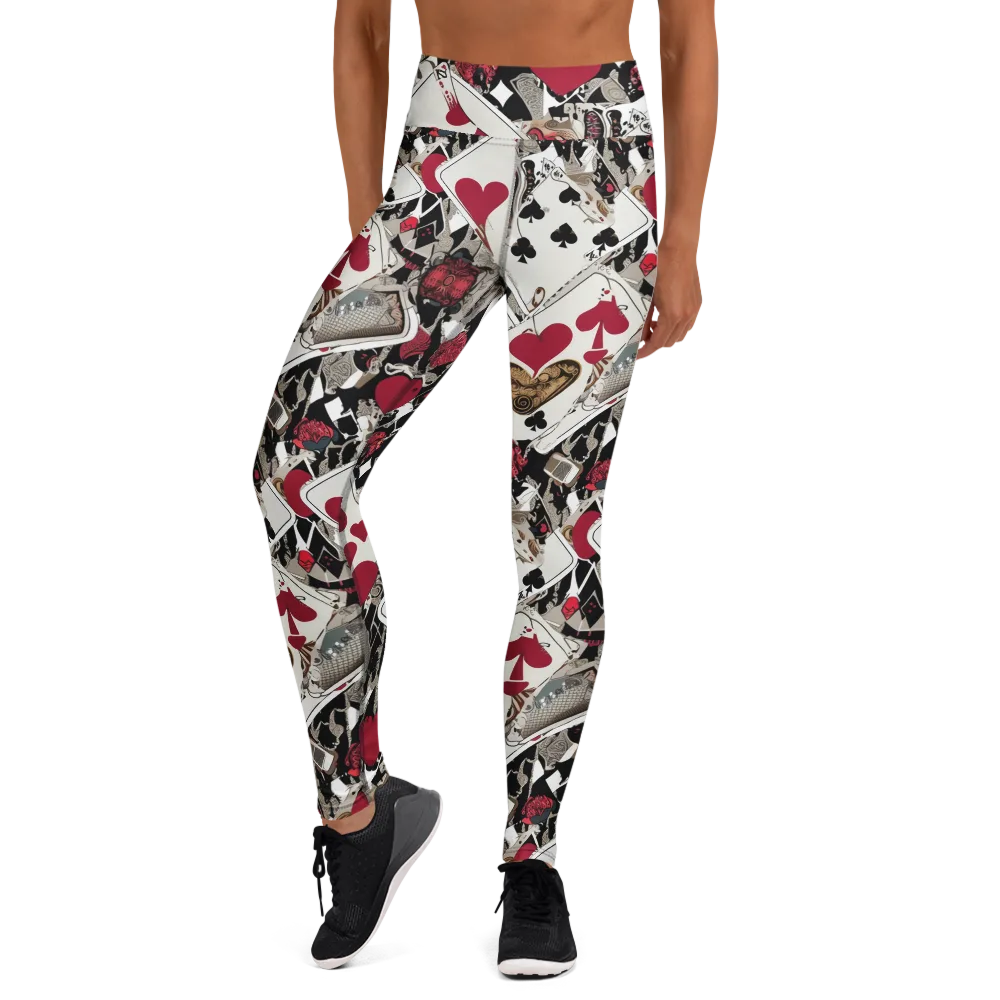Velvet Gambit on Yoga Leggings — Front