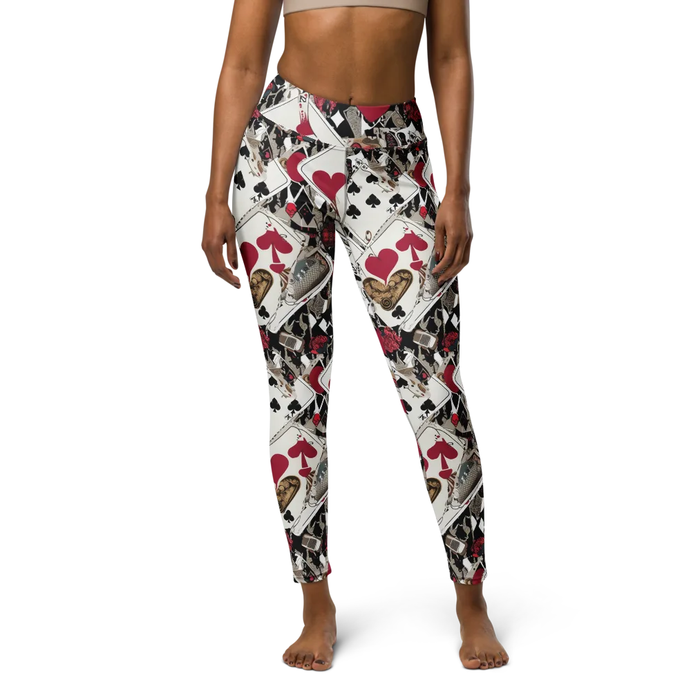 Velvet Gambit on Yoga Leggings — Front