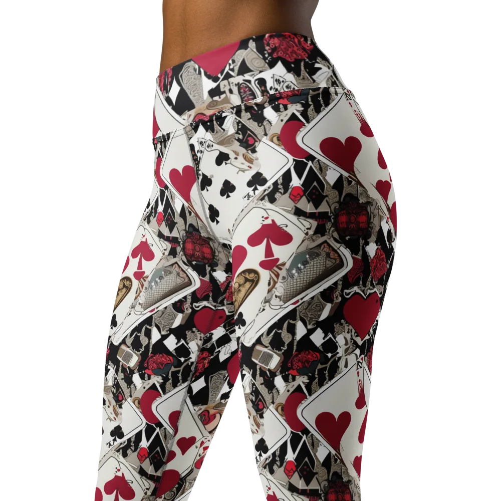 Velvet Gambit on Yoga Leggings — Left Front