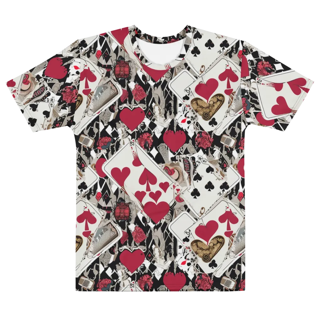 Velvet Gambit on Men's Cotton Crew Neck T-Shirt — Front