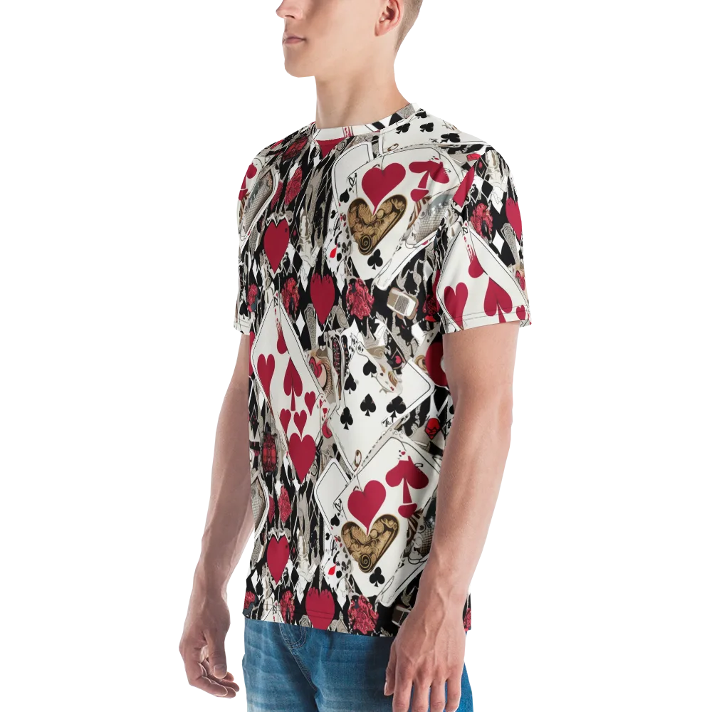 Velvet Gambit on Men's Crew Neck T-Shirt — Left