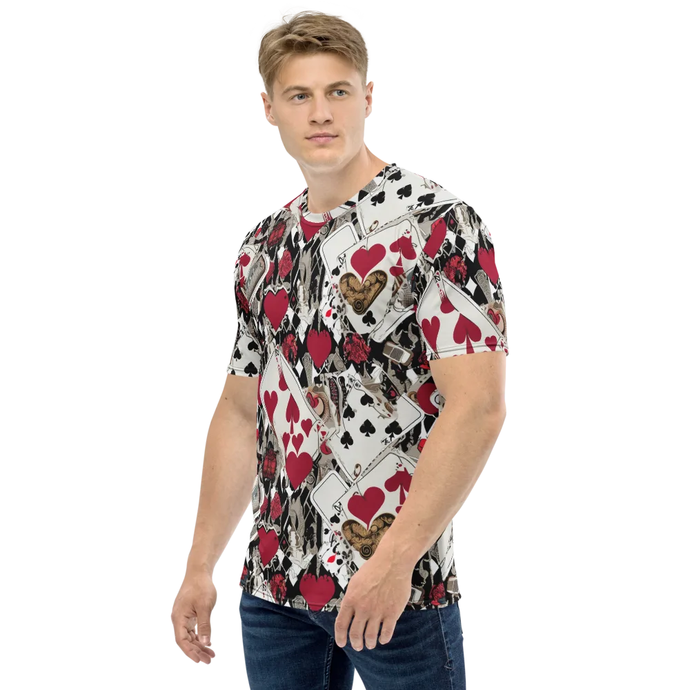 Velvet Gambit on Men's Crew Neck T-Shirt — Left