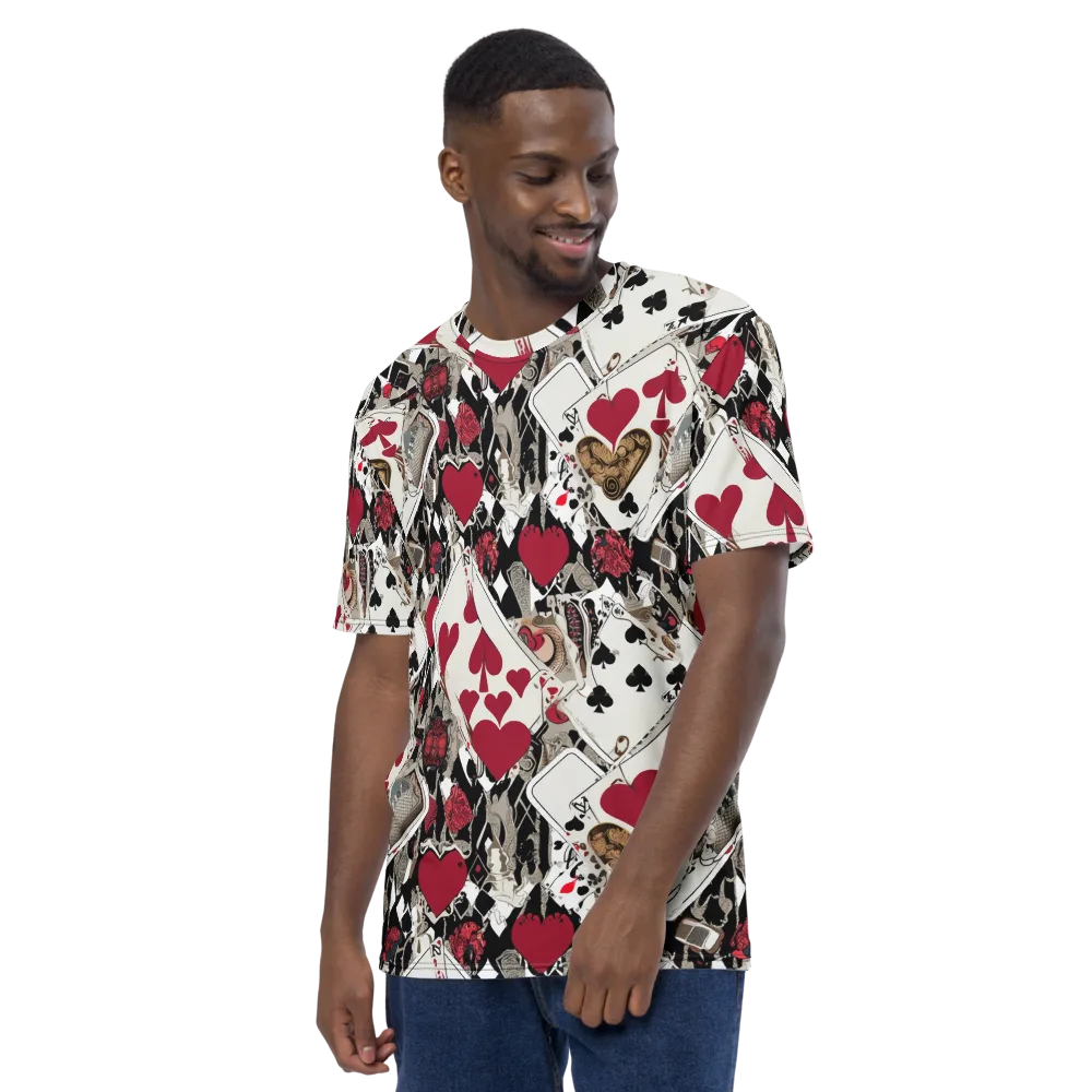 Velvet Gambit on Men's Crew Neck T-Shirt — Left