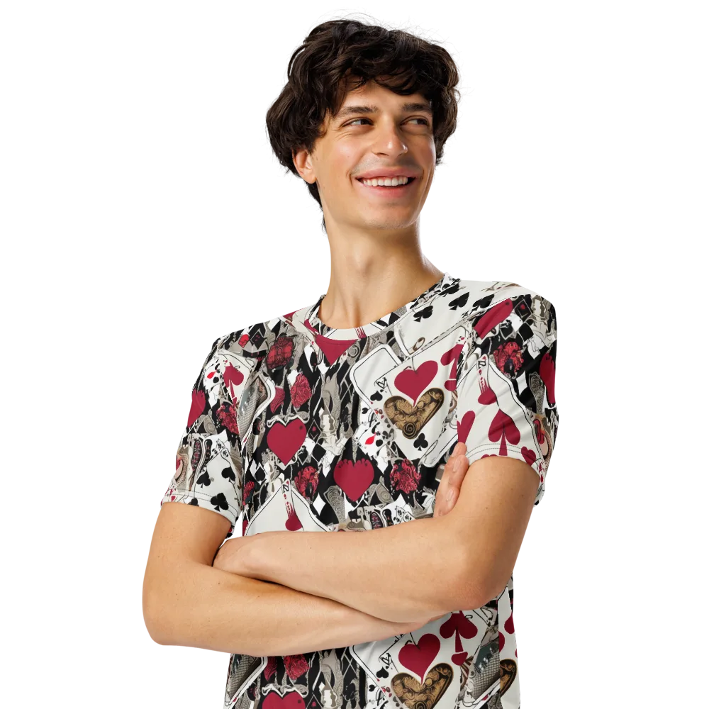 Velvet Gambit on Men's Crew Neck T-Shirt — Left Front