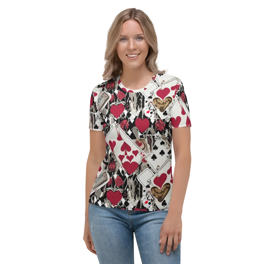 Velvet Gambit on Women's Crew Neck T-Shirt — Front