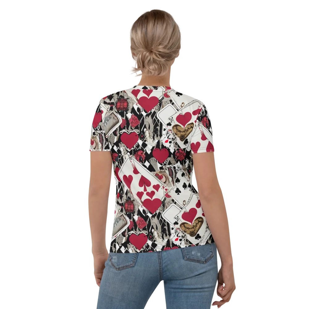 Velvet Gambit on Women's Crew Neck T-Shirt — Back