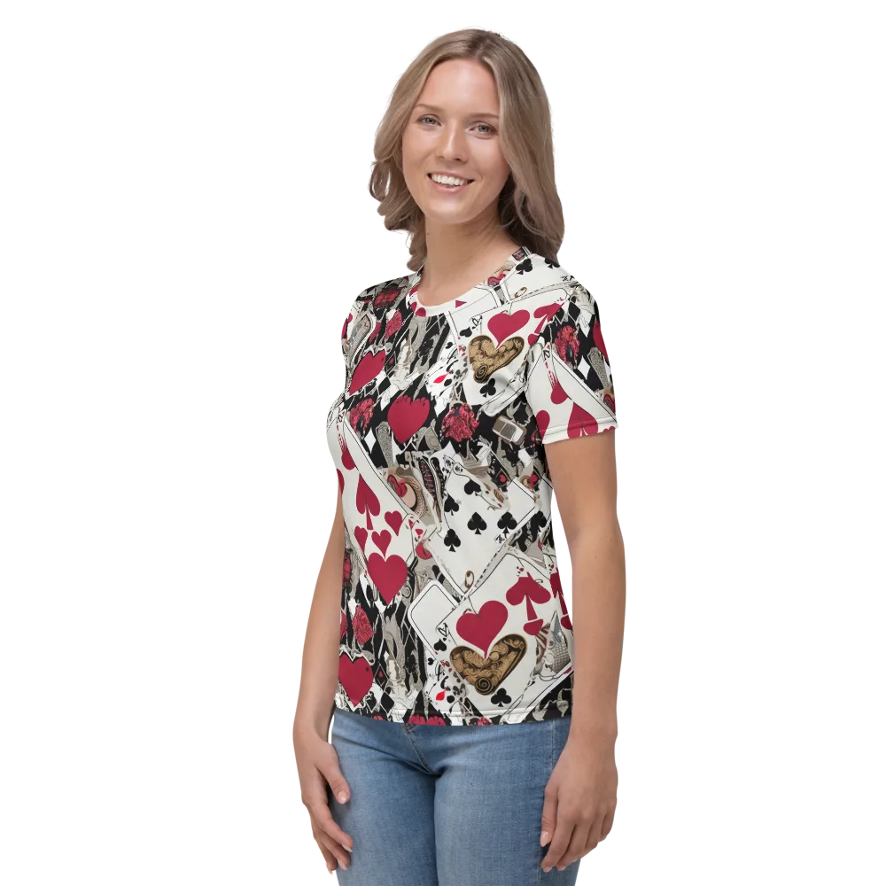 Velvet Gambit on Women's Crew Neck T-Shirt — Left
