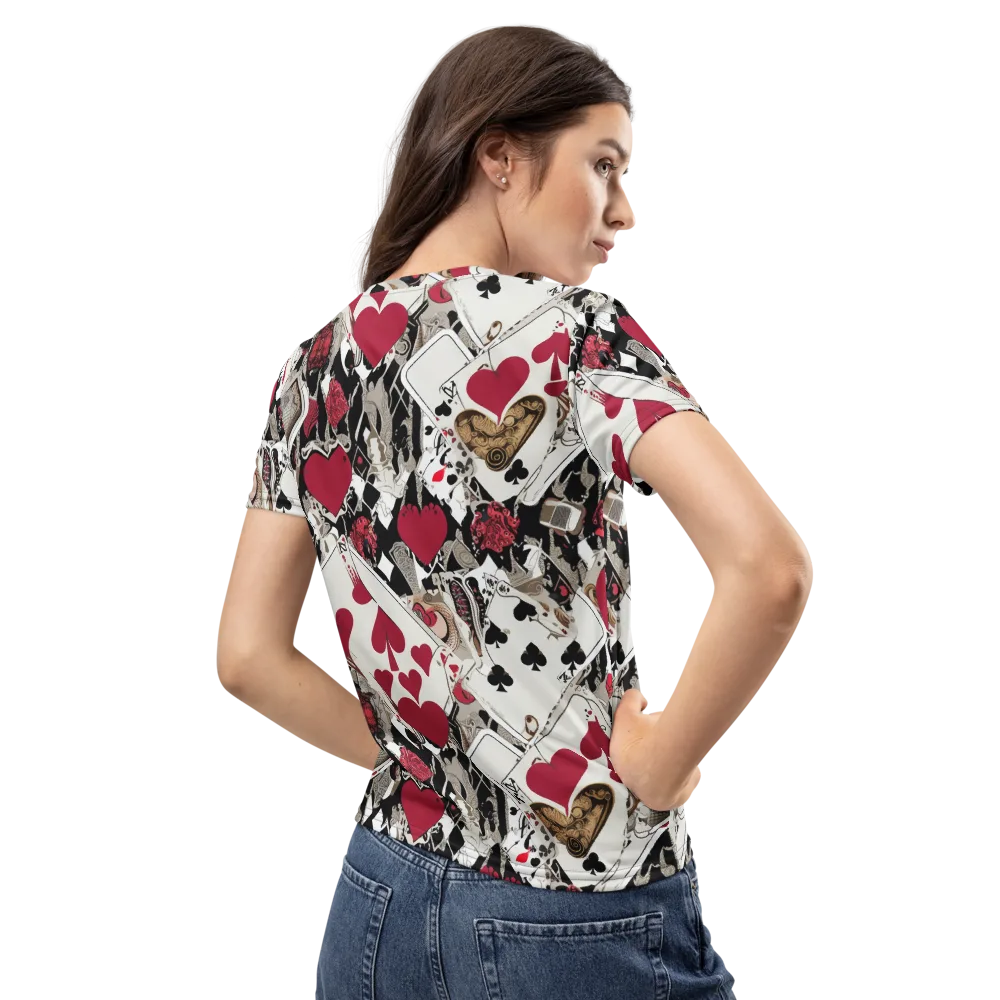 Velvet Gambit on Women's Crew Neck T-Shirt — Back