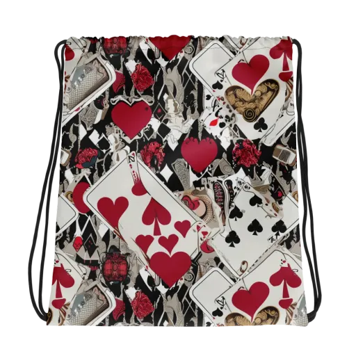 Velvet Gambit on a Drawstring Bag