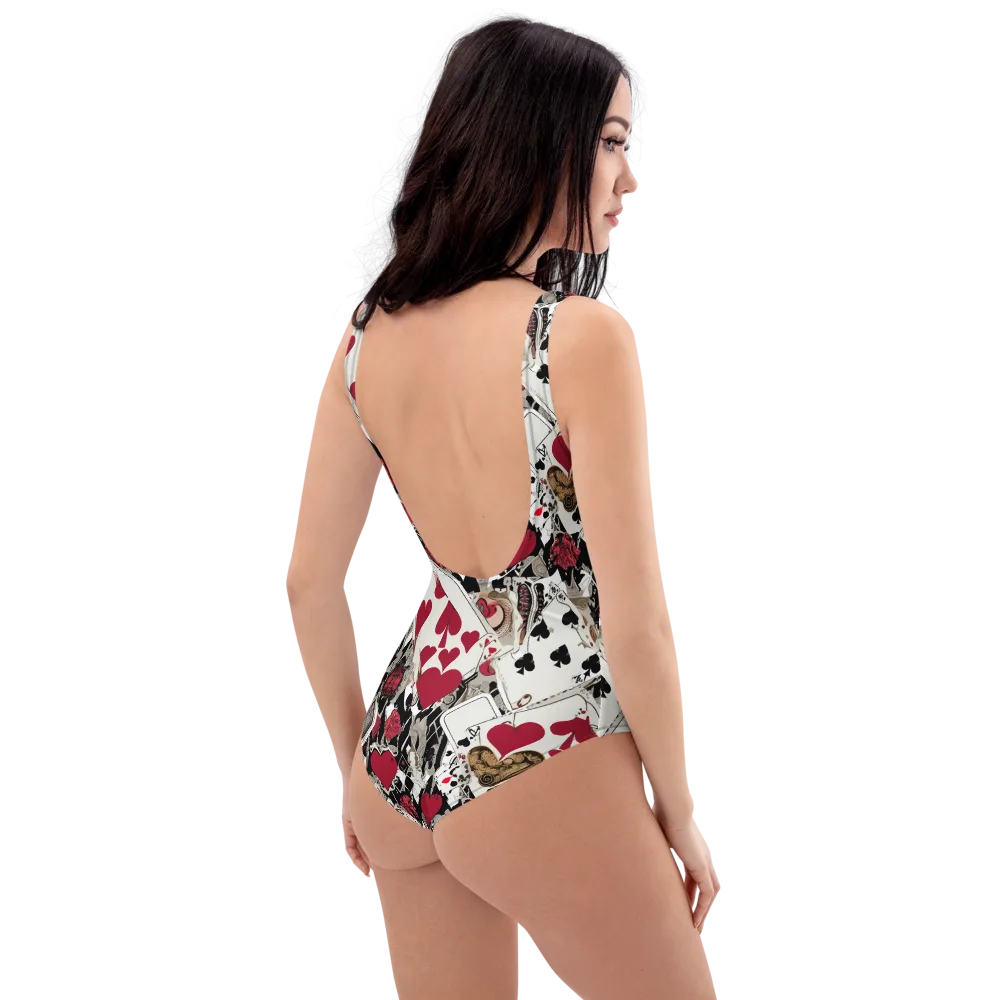 Velvet Gambit on One-Piece Swimsuit — Right Back