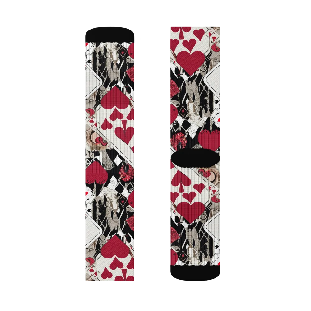 Velvet Gambit on Socks — Back right leg