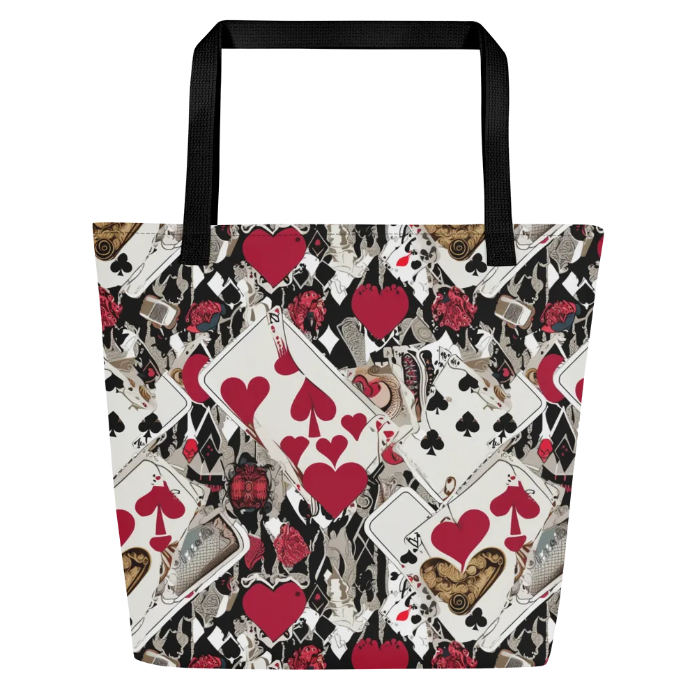 Velvet Gambit on Large Tote Bag W/ Pocket — Front