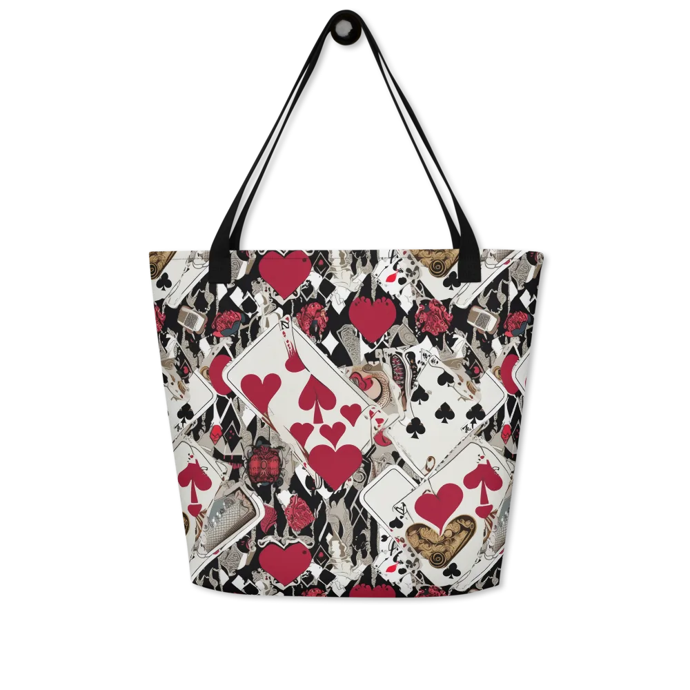 Velvet Gambit on Large Tote Bag W/ Pocket — Front