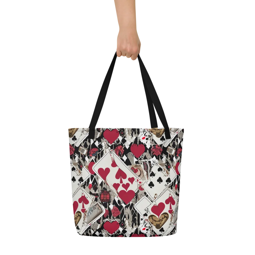 Velvet Gambit on Large Tote Bag W/ Pocket — Front