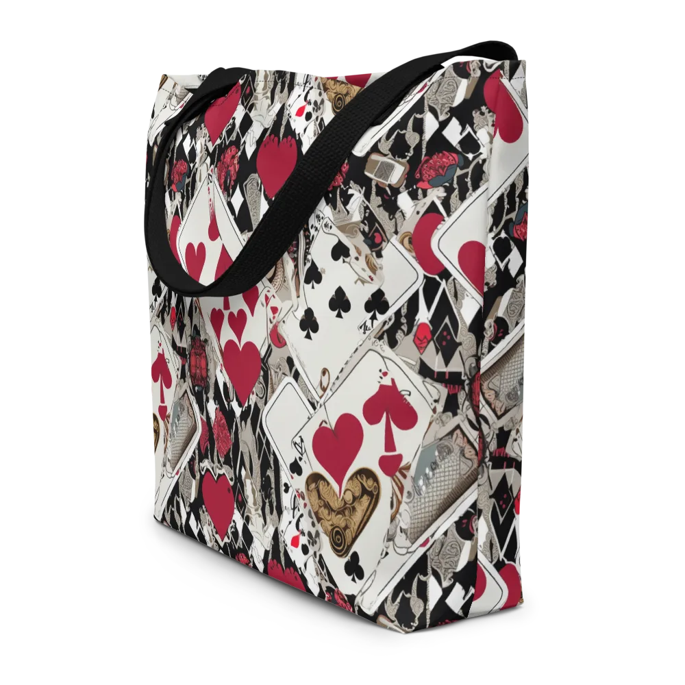 Velvet Gambit on Large Tote Bag W/ Pocket — Front