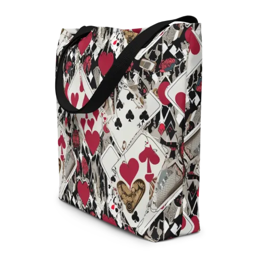 Velvet Gambit on a Large Tote Bag W/ Pocket
