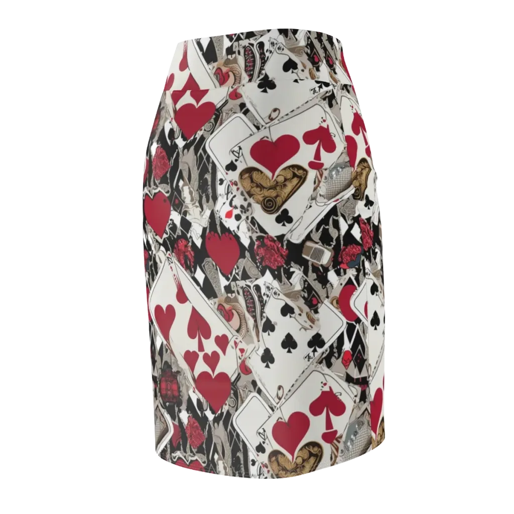 Velvet Gambit on Pencil Skirt — Back Side