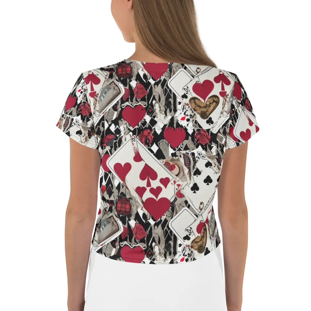 Velvet Gambit on Crop Tee — Back