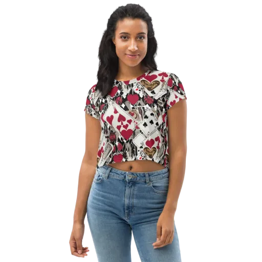 Velvet Gambit on a Crop Tee