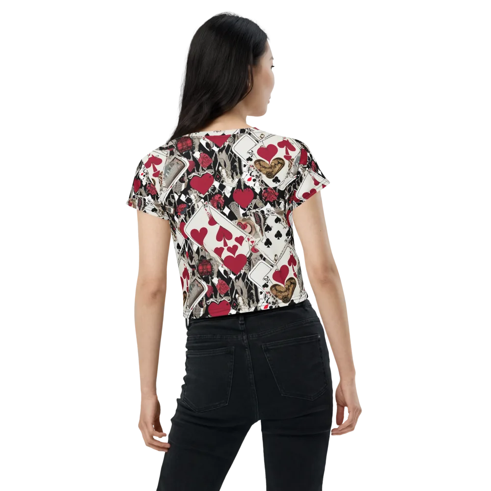 Velvet Gambit on Crop Tee — Back