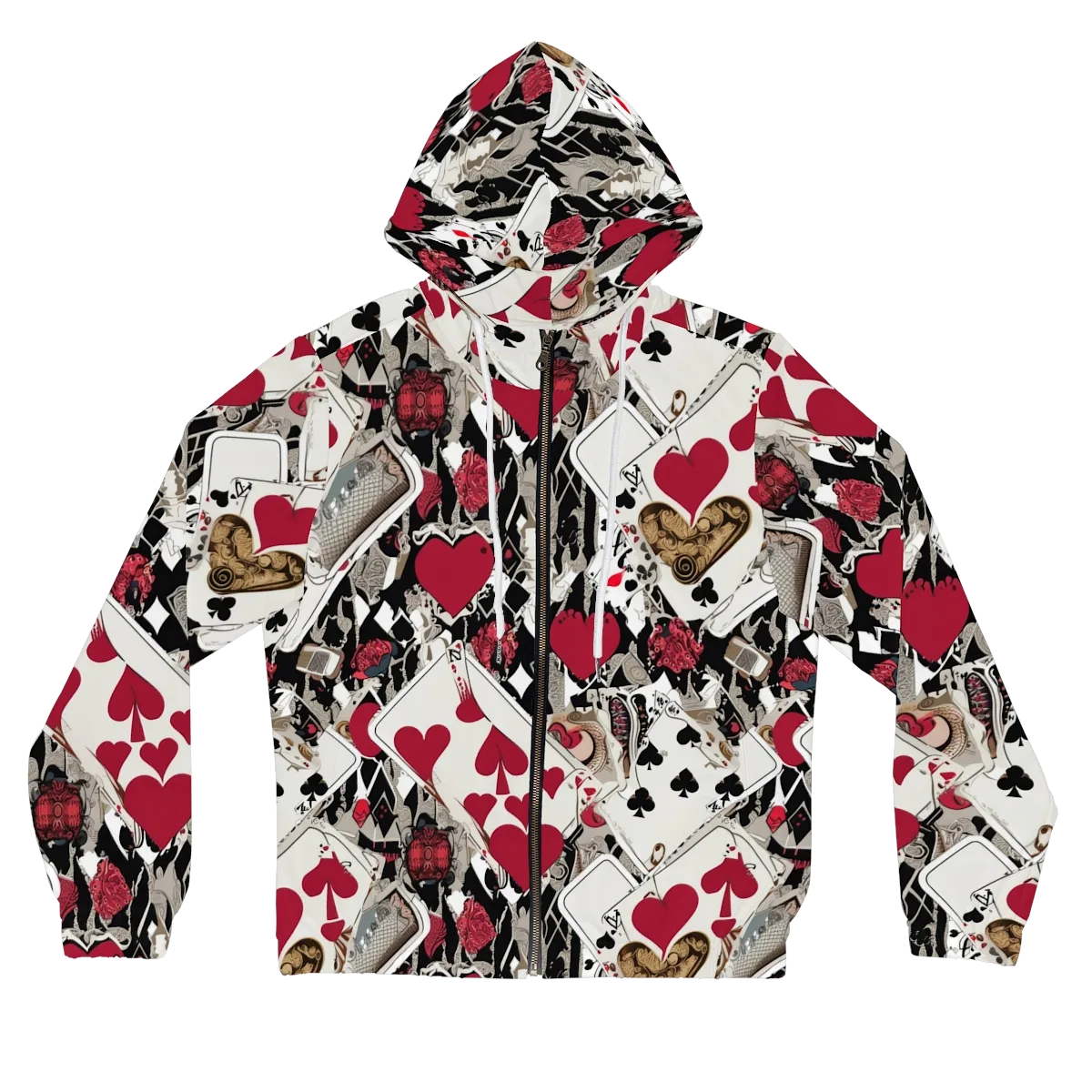 Velvet Gambit on Women's Full-Zip Hoodie — Front
