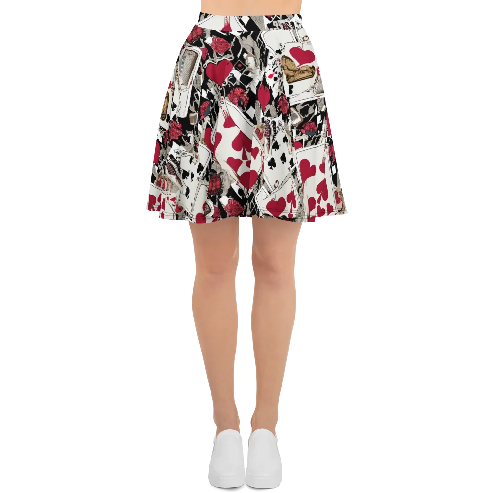 Velvet Gambit on Skater Skirt — Front