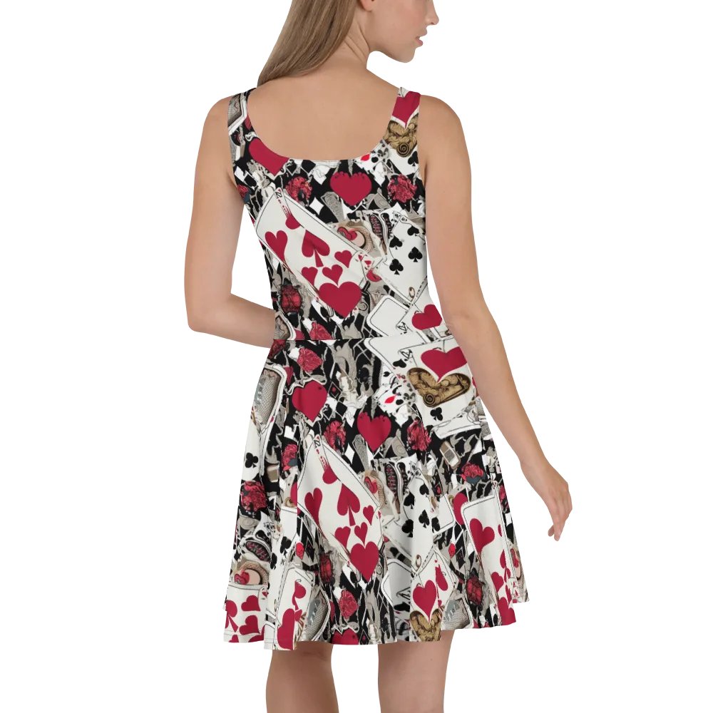 Velvet Gambit on Skater Dress — Back