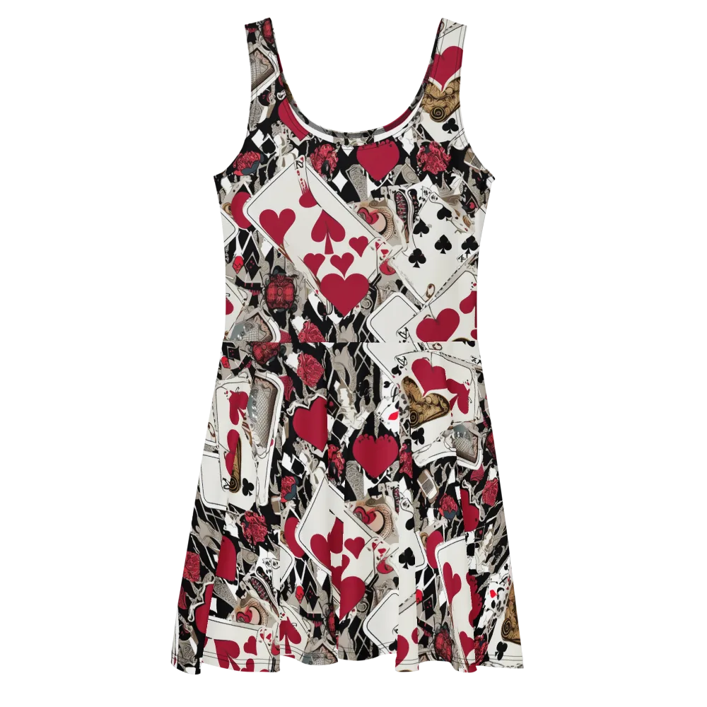 Velvet Gambit on Skater Dress — Front