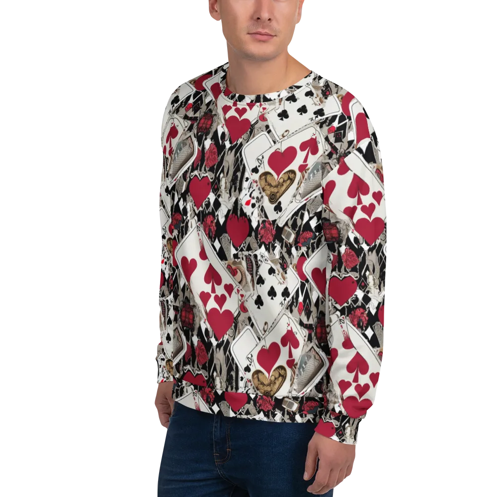Velvet Gambit on Sweatshirt — Left Front
