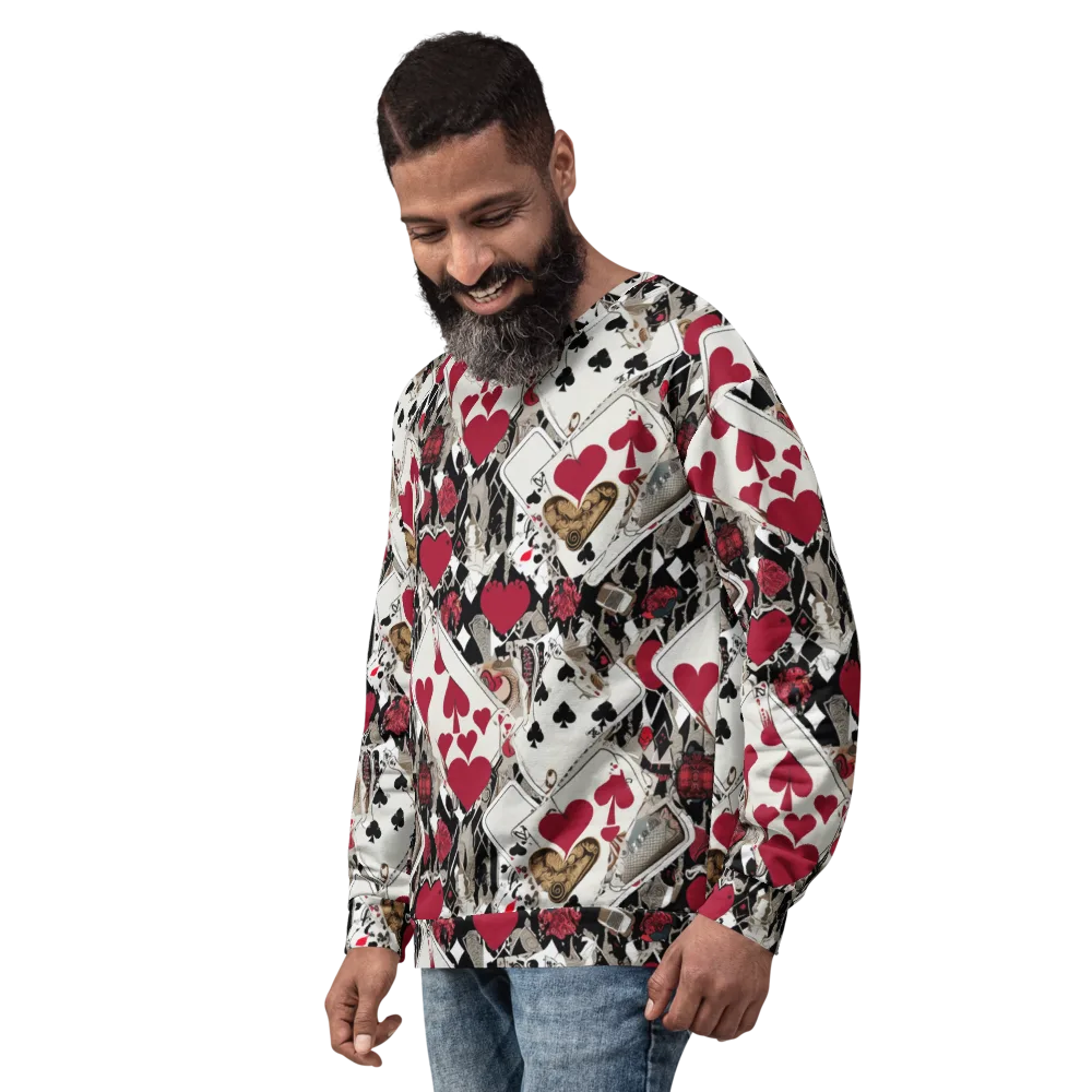 Velvet Gambit on Sweatshirt — Left Front