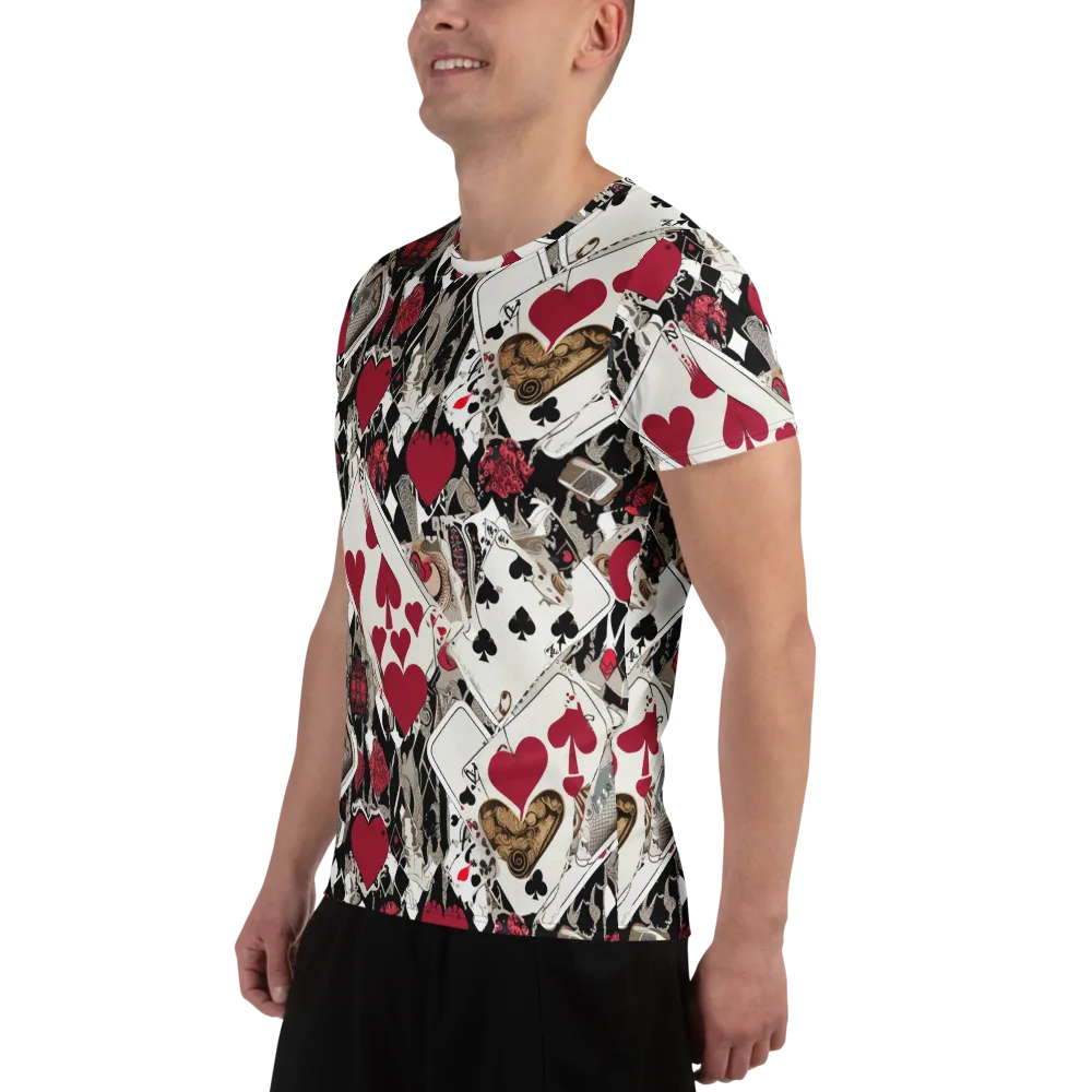 Velvet Gambit on Men's Athletic T-Shirt — Left