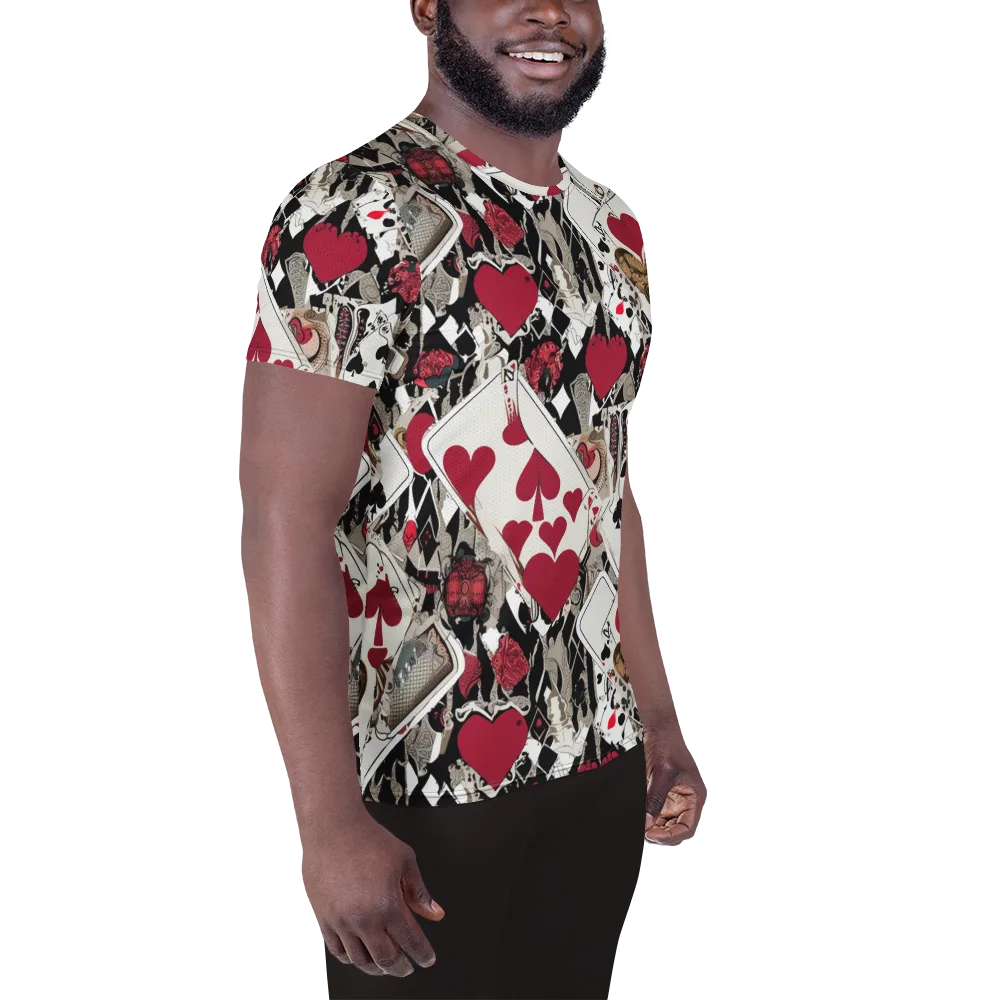 Velvet Gambit on Men's Athletic T-Shirt — Right