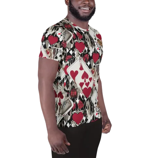 Velvet Gambit on a Men's Athletic T-Shirt