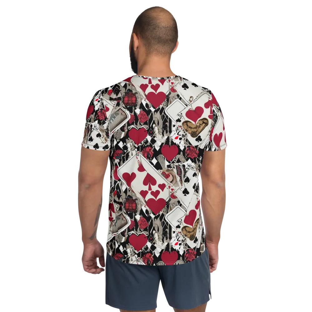 Velvet Gambit on Men's Athletic T-Shirt — Back