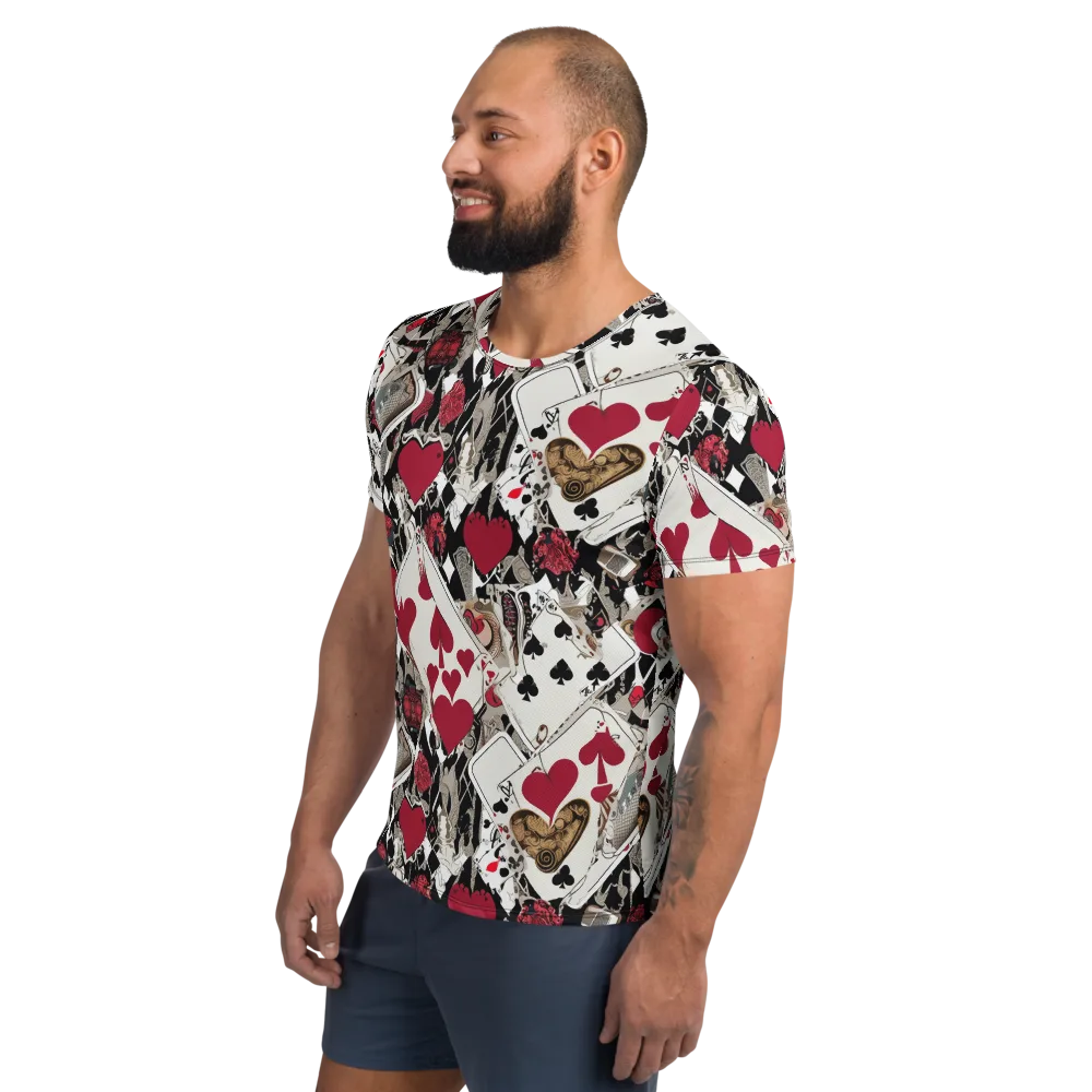 Velvet Gambit on Men's Athletic T-Shirt — Left